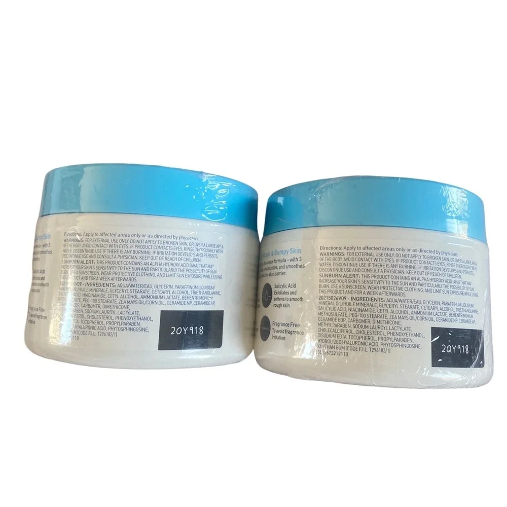 CeraVe SA Cream for Rough & Bumpy Skin 12oz Pack of 2 Salicylic Acid Moisturizer